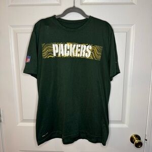 Nike Green Bay Packers NFL Dri-FIT Short Sleeved T Shirt Size XL GUC